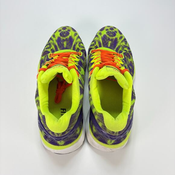 Nike Lunarglide+ 5 Neon Green Purple Running Shoes 629484-991 Women's Size 8.5 - Picture 6 of 10